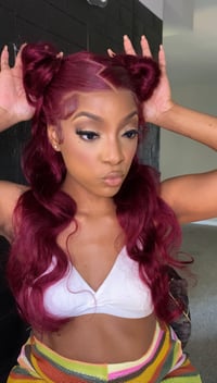 26” 99j Burgundy Wig