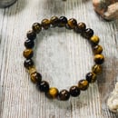 Image 2 of “Crowned With Courage” Tigers Eye 8mm Bracelet