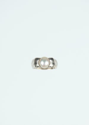 Image of LOWOOL -  Dew Pearl Silver Ring