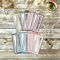 Image 1 of Long Rectangle Memo Frame | 16 Pieces | 8 Colours