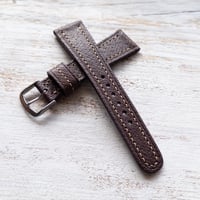 Image 3 of Wild Pigskin Strap - Dk Brown