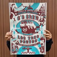 Image 2 of 8°6 Crew / Los  Tres Puntos (gigposter Paris 2025)