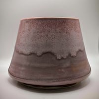 The Horizon Pot: Tapered Purple-Pink Speckled Clay Planter