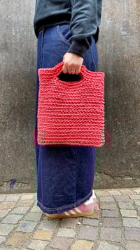 Image 1 of Crochet Tote Bag Corallo