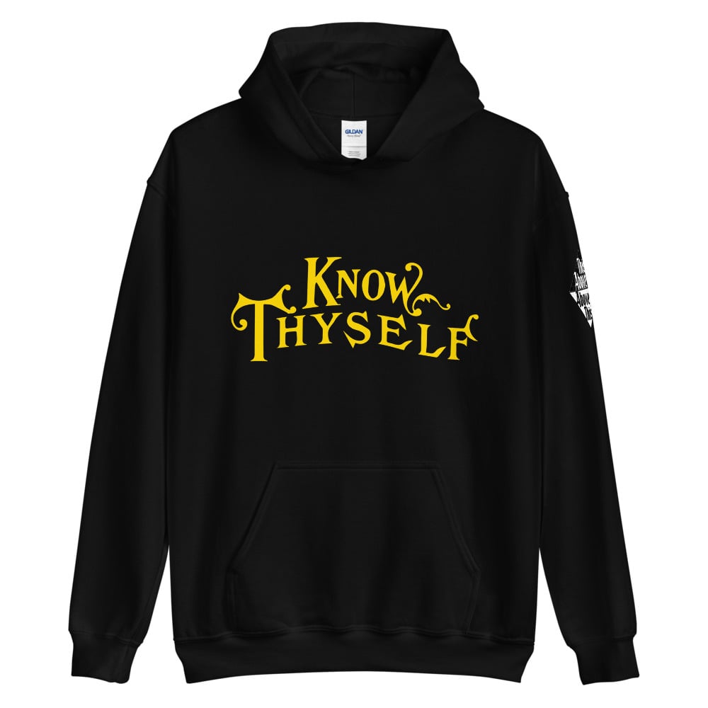 know thyself hooded sweatshirt