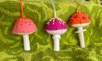 Custom Order for Helena: 6 mini shroom ornaments 