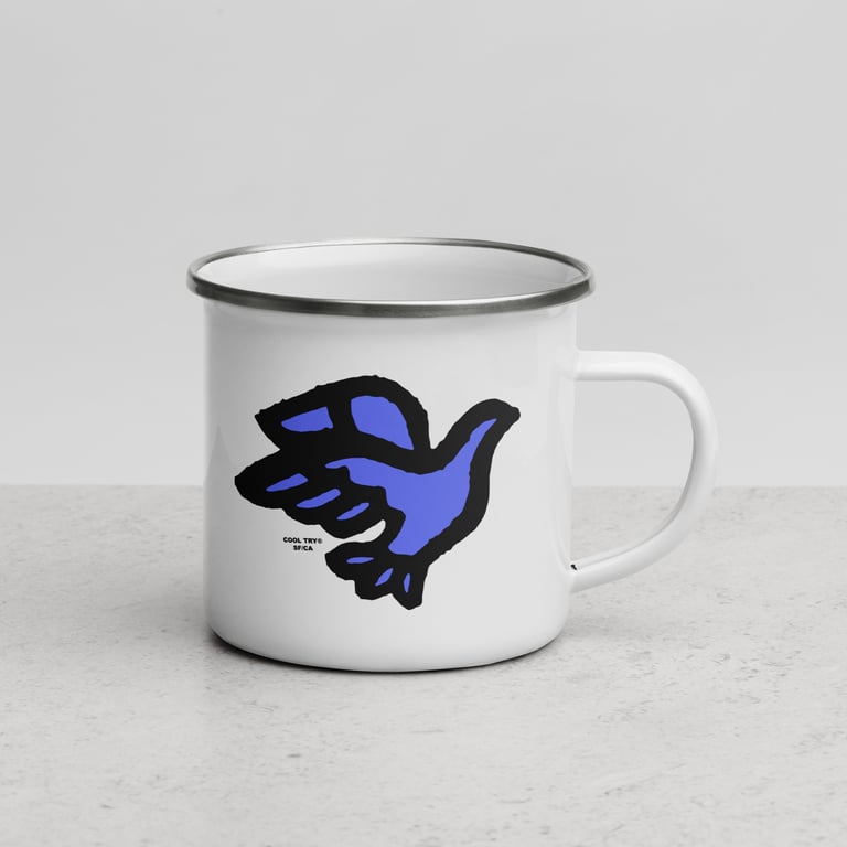 PEACE Enamel Mug Image 4
