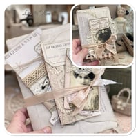 Image 1 of Vintage French envelope of lace samples and booklet