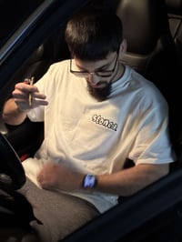 Image 1 of Stoned Embroidered Champion T-Shirt-White