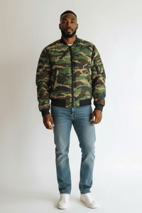 Image 2 of Bomber Doudoune Camo