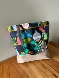 Image 4 of Fabric Tote Bag - Succulents Design