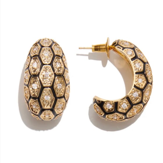 Image of ORECCHINI SMALTO E ZIRCONI