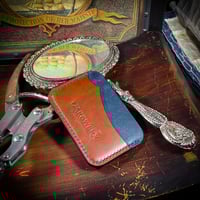 Image 1 of Every Wallet - Tan & Sapphire