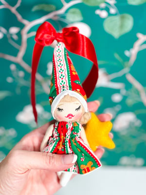 Image of ORNAMENT ELF ART DOLL #11