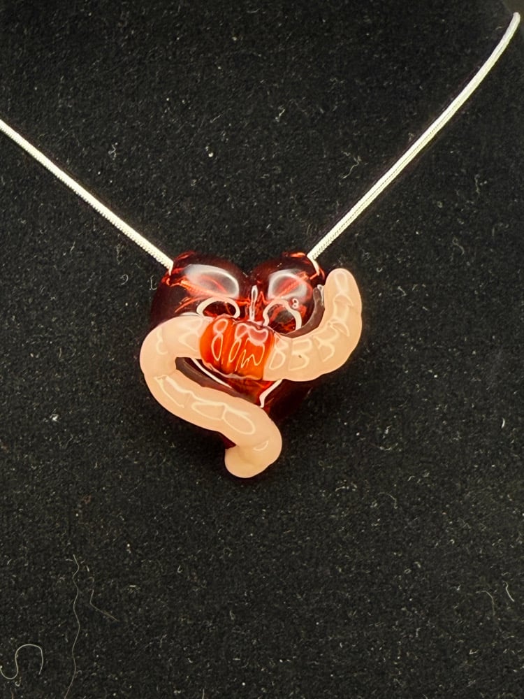 Image of Love Bug Heart Pendants 