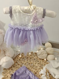 Image 3 of Photo prop | Newborn girl set for photoshoot | April | lilac