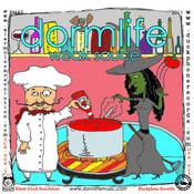 Image of DORMLIFE/DR MANHATTAN "Hot Sauce/Weak Sauce" Split 7-Inch Single on RED VINYL