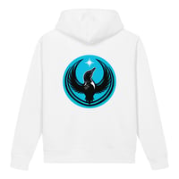 Image 3 of Unisex premium side pocket hoodie - Blue Rebel Loon back print