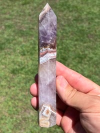Image 13 of Large Lace Agate with Amethyst Generator #2555