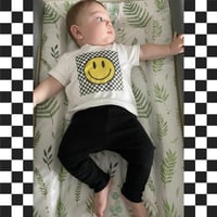 Image 1 of T-SHIRT: Checkerboard Smiley