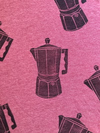 Image 4 of 'Coffee Break' Custom Upcycled Blockprint Tee