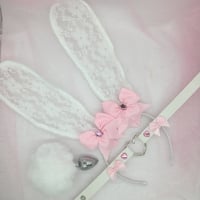Image 1 of White Lace Bunny Petplay Set 🐰 