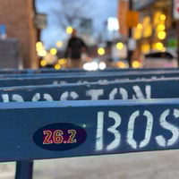 Image 4 of Boston Marathon 26.2 Oval Sticker