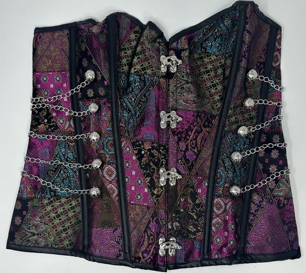 Image of Corset Bustier Brocade Gothic Steampunk Size XL - Free Shipping