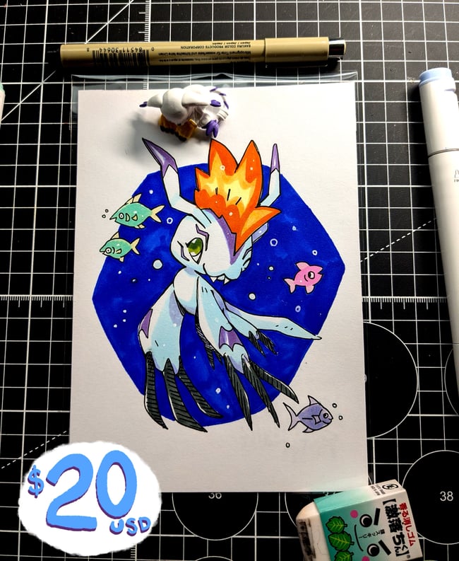 Gomamon original illustration 