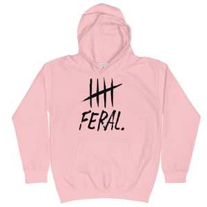 Image of feral. kids hoodie.