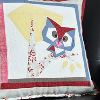 Image 3 of Peeping Owl 12" x 12" Quilt Block Pattern PDF