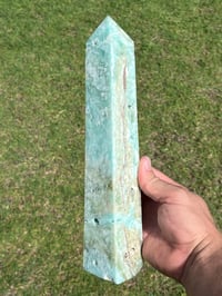 Image 9 of Large Blue Aragonite Obelisk #3072