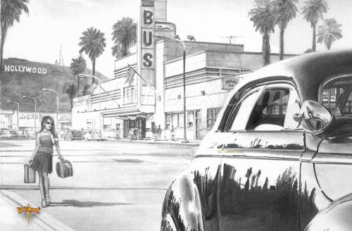 Image of "Bus Stop" 11x17 print