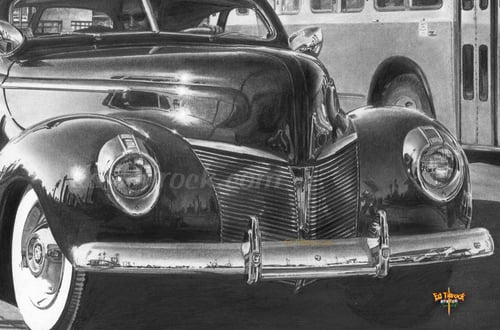 Image of "Bus Stop" Signed & Numbered 20x24 Giclee' Print