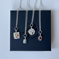 Image 2 of Garnet Drop Necklace 