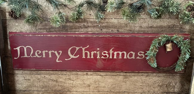 Merry Christmas Olde Thyme sign