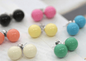 Image of Korean Style Bead Studs (Large)