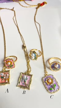 Image 1 of Portrait necklaces + rings