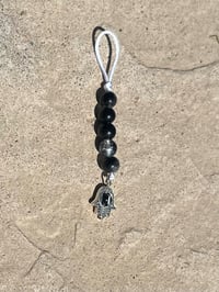 Black Evil Eye Keychain 