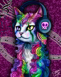 Vibrant Vibes 🎶🌈😸🎧