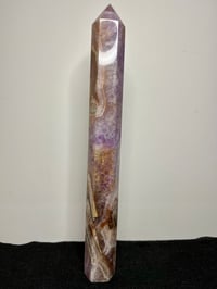 Image 2 of Large Lace Agate with Amethyst Generator #2840