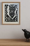 Black Cats Good Luck - Unmatted Light Frame