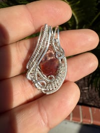Image 4 of Mexican fire Opal Sterling silver pendant