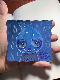 Image 2 of Raindrop Girl In A Downpour 