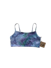 Image 2 of L (38) Cotton-Blend Strappy Bralette in Mermaid Agate Ice Dye