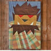 Chuck Wolfman 8" x 10" Quilt BLock Pattern PDF