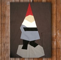 Image 1 of Mr. Gnome 8" x 10" Quilt Block Pattern PDF
