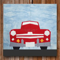 Image 1 of 1948 Ford Super Deluxe Convertible 12" x 12" Quilt Block Pattern PDF