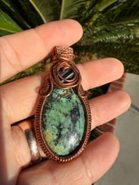 Image 3 of Turquoise & tourmaline 