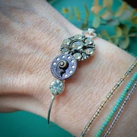 Image 4 of "Callista" Silver Button Bracelet